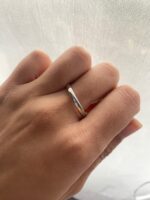 Anillo- argolla ilusión lisa nº 22 en Plata fina